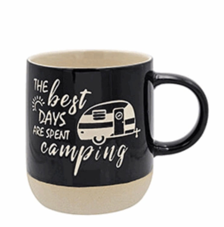 Ceramic carved mugs