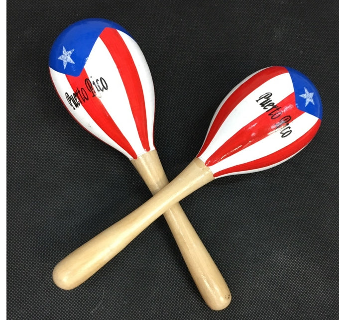 Painted maracas flag