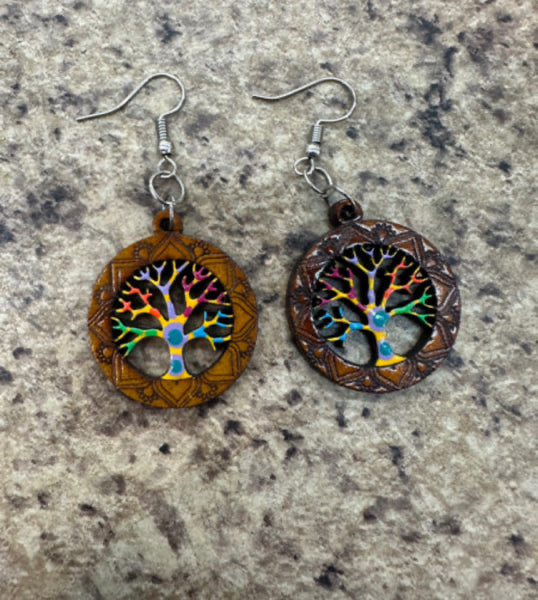 Wood earrings