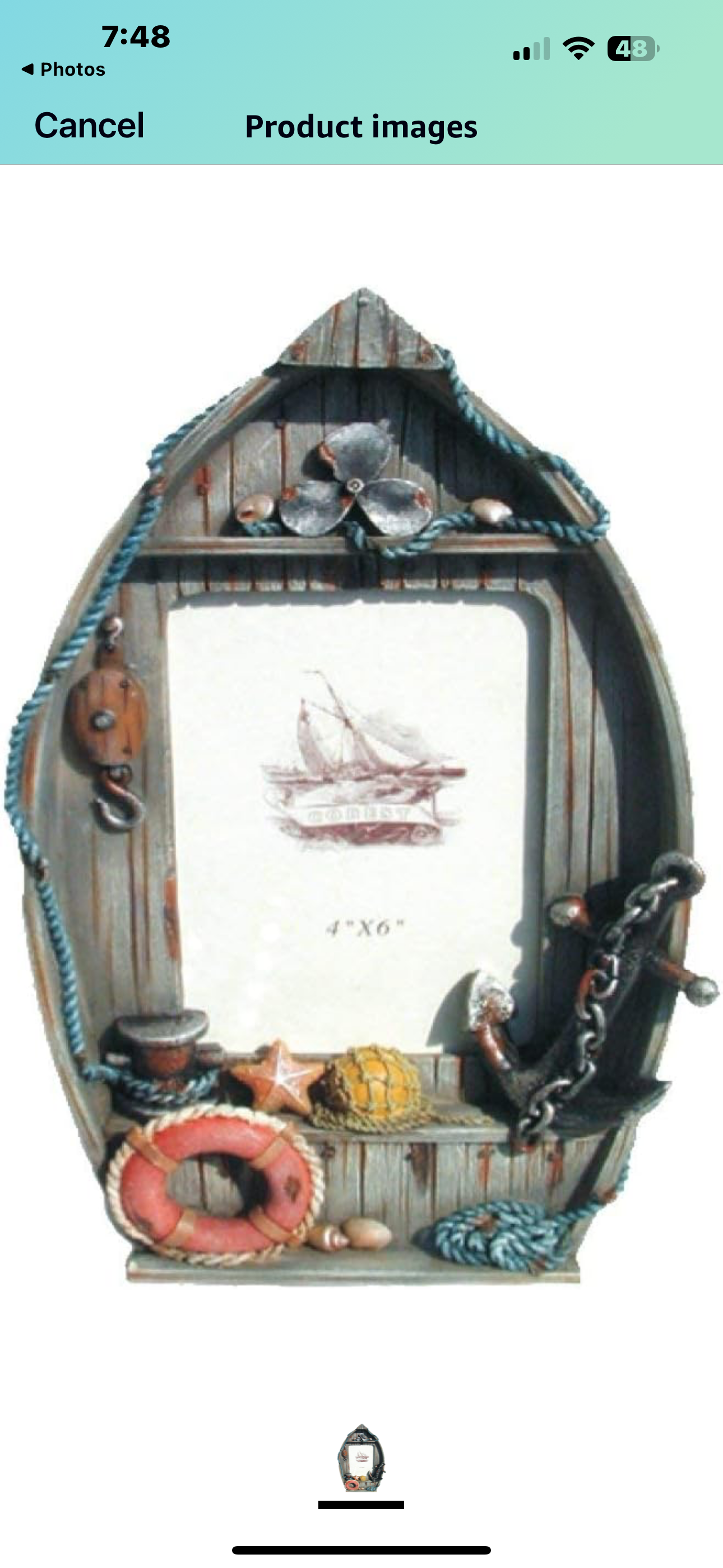 Photo frame sail boats