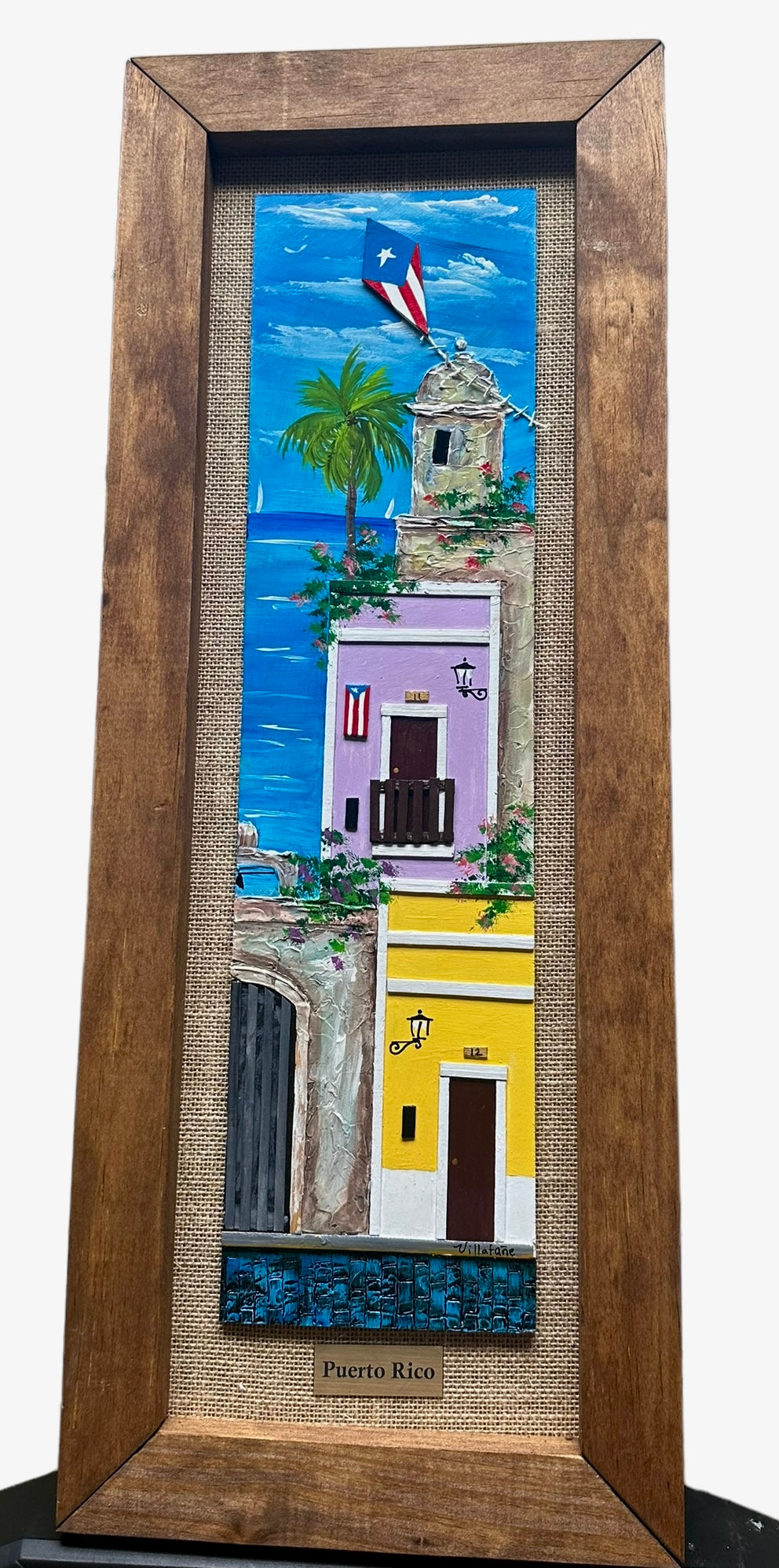 Original paint on plexiglass