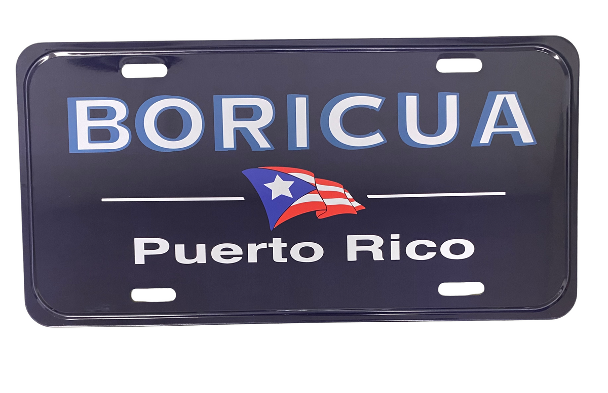 Puerto Rico souvenirs license plates