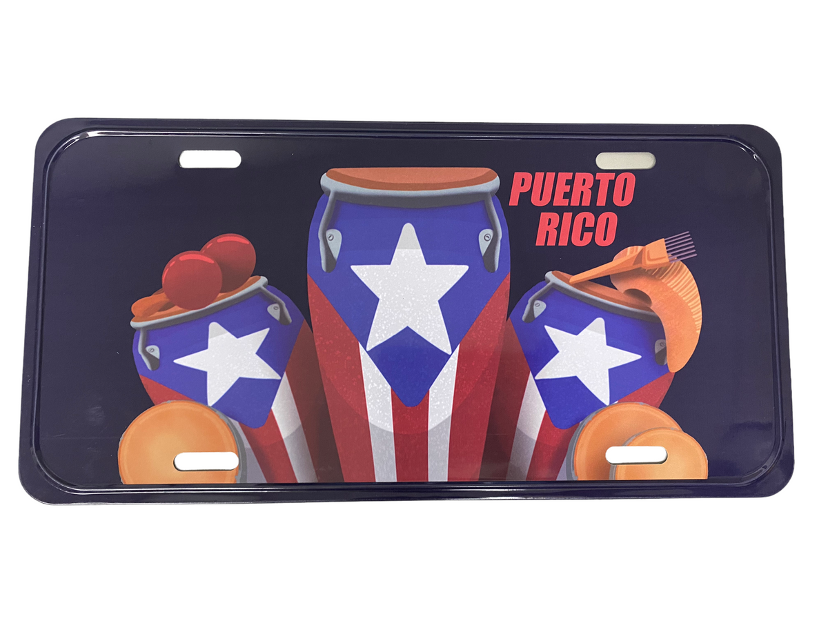 Puerto Rico souvenirs license plates