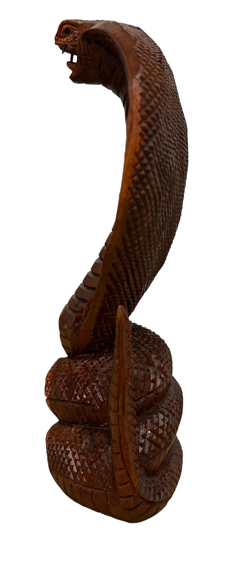 Wooden carved snakes