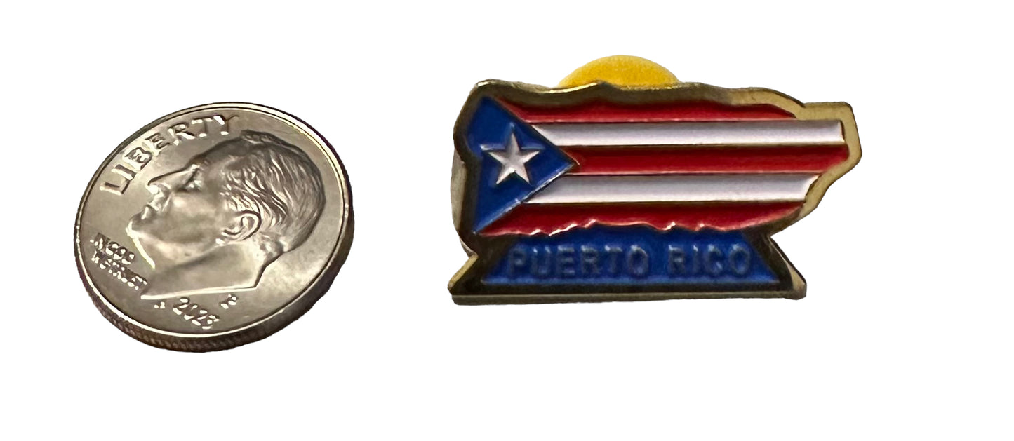 Puerto Rico souvenirs lapel pins