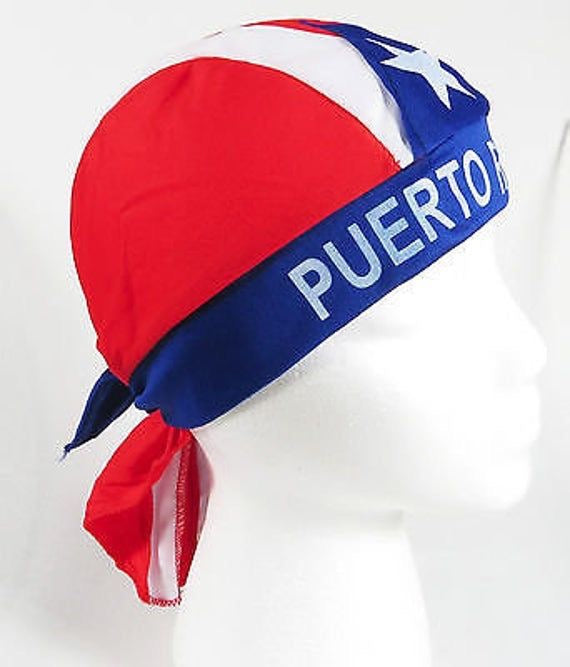 Puerto Rico Flag Durag Bandana – Patriotic Headwrap