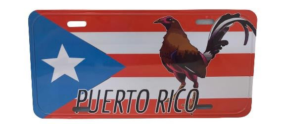 Puerto Rico souvenirs license plates