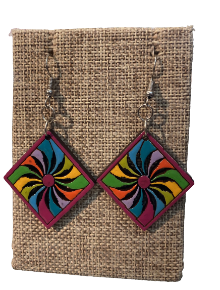Wood earrings