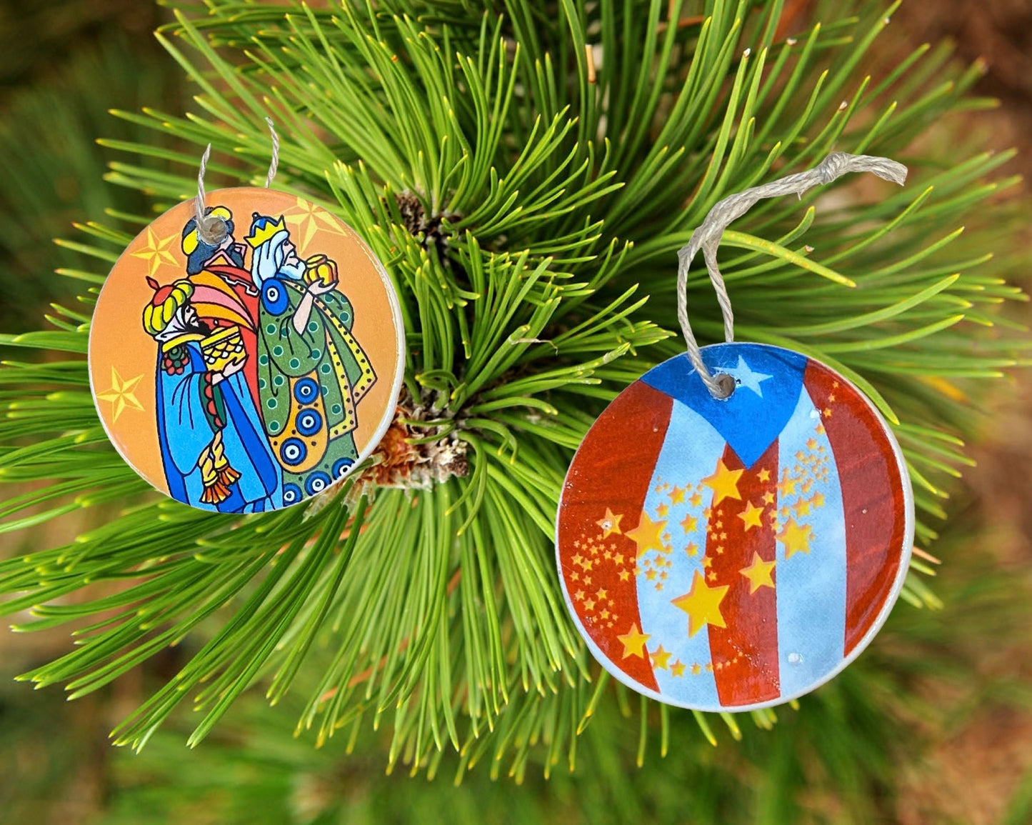 Ornaments three kings flag