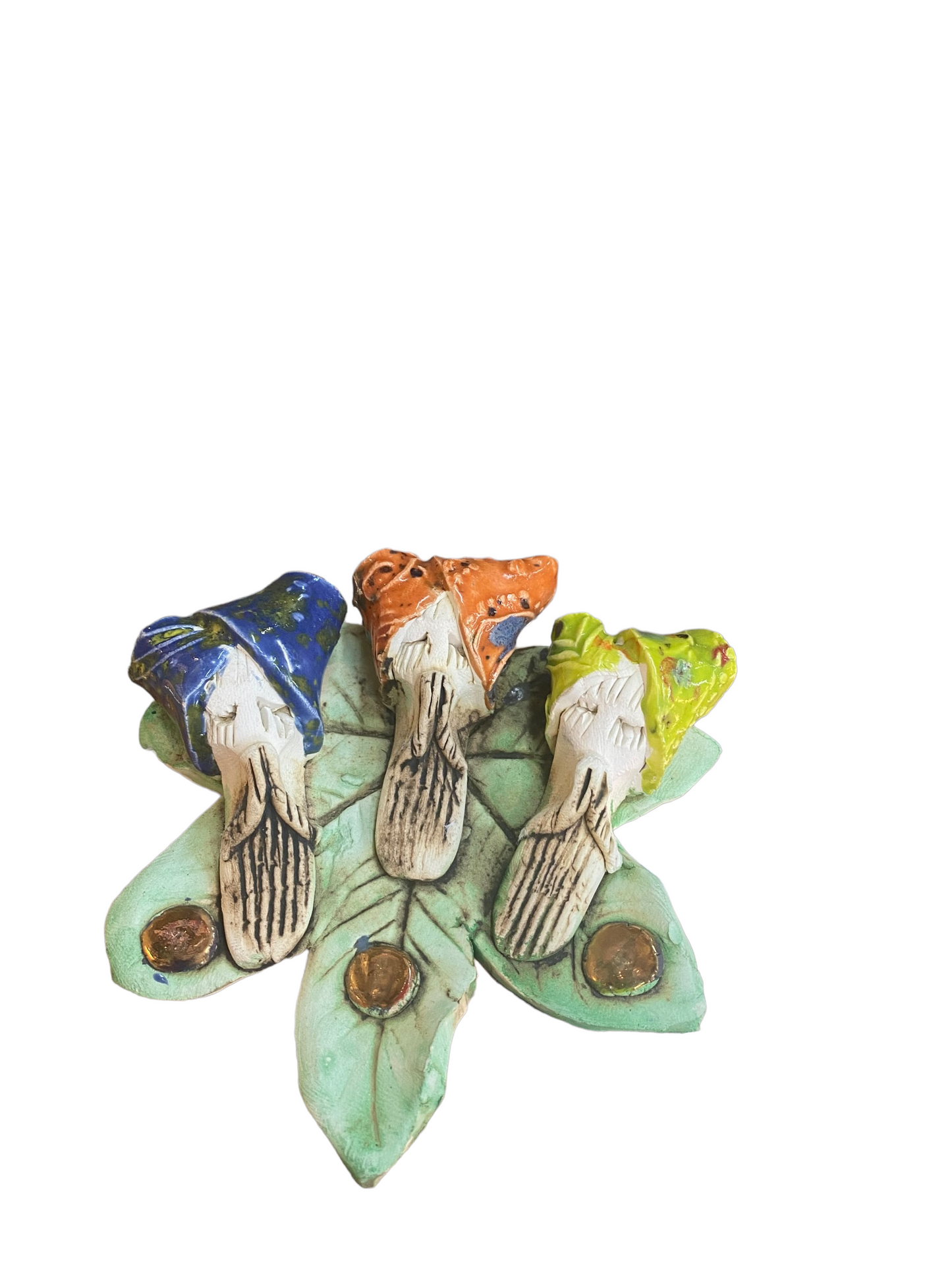 Ceramic three kings leaf