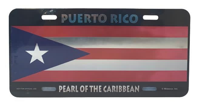 Puerto Rico souvenirs license plates