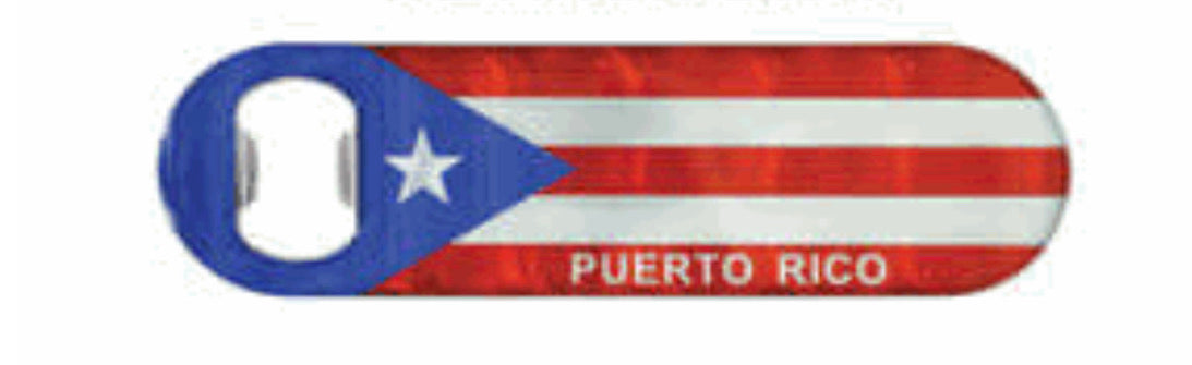 Metal magnets Puerto Rico bottle opener