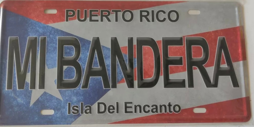 Puerto Rico souvenirs license plates