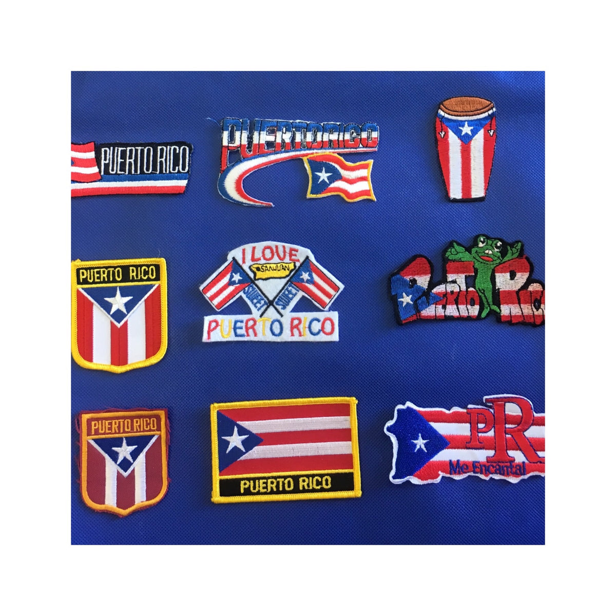 Puerto Rico souvenirs patches/parchos