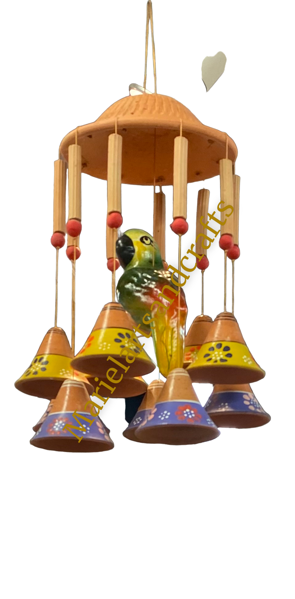 Ceramic bird wind chime