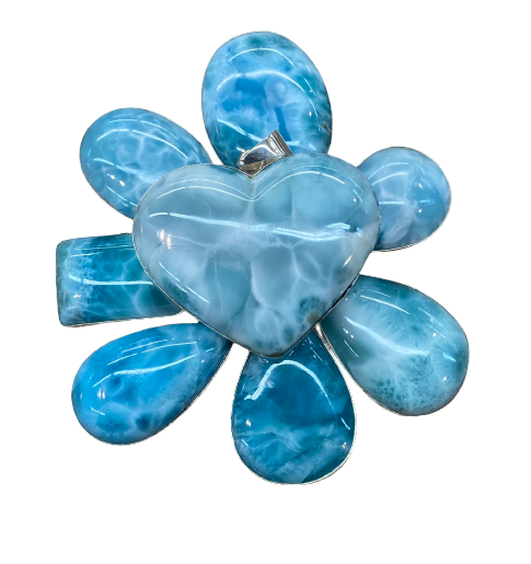 Larimar pendants