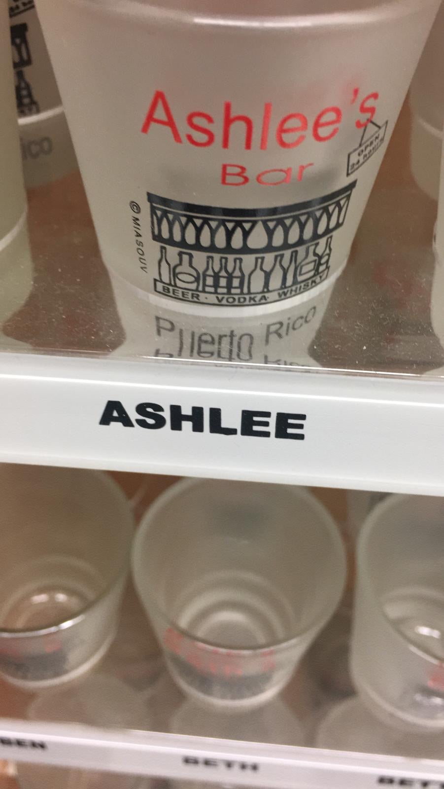 Personalized shot glasses