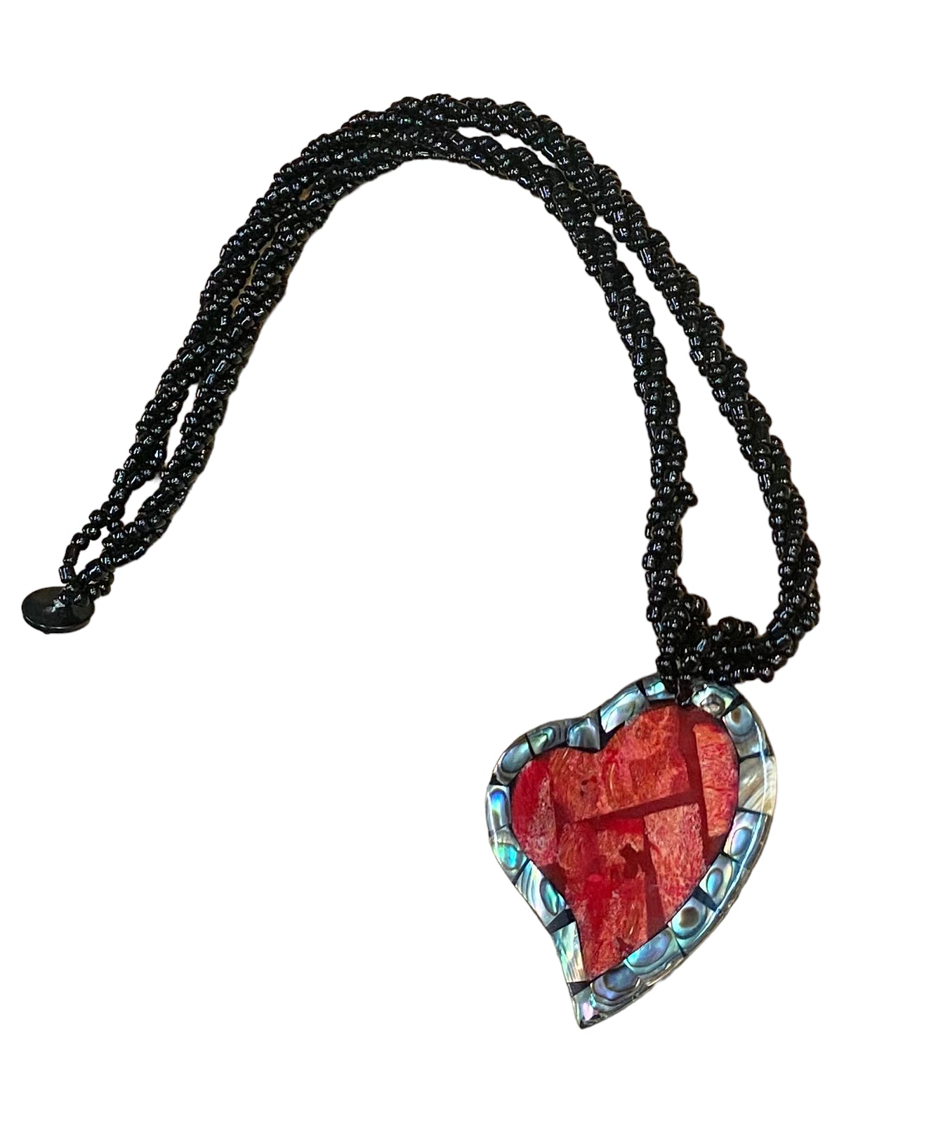 Beads shell necklace black