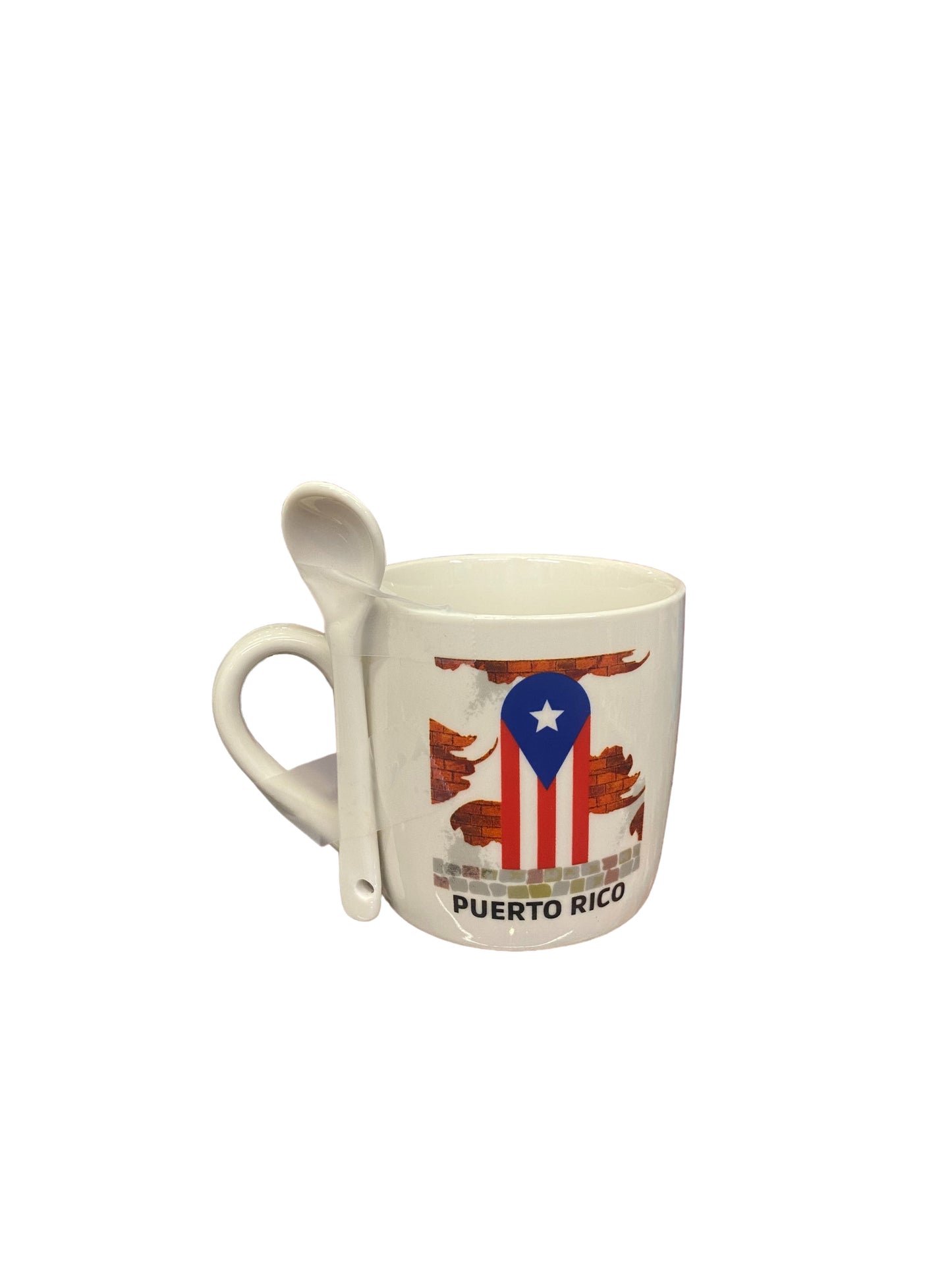 Mug/tasa with spoon Puerto Rico