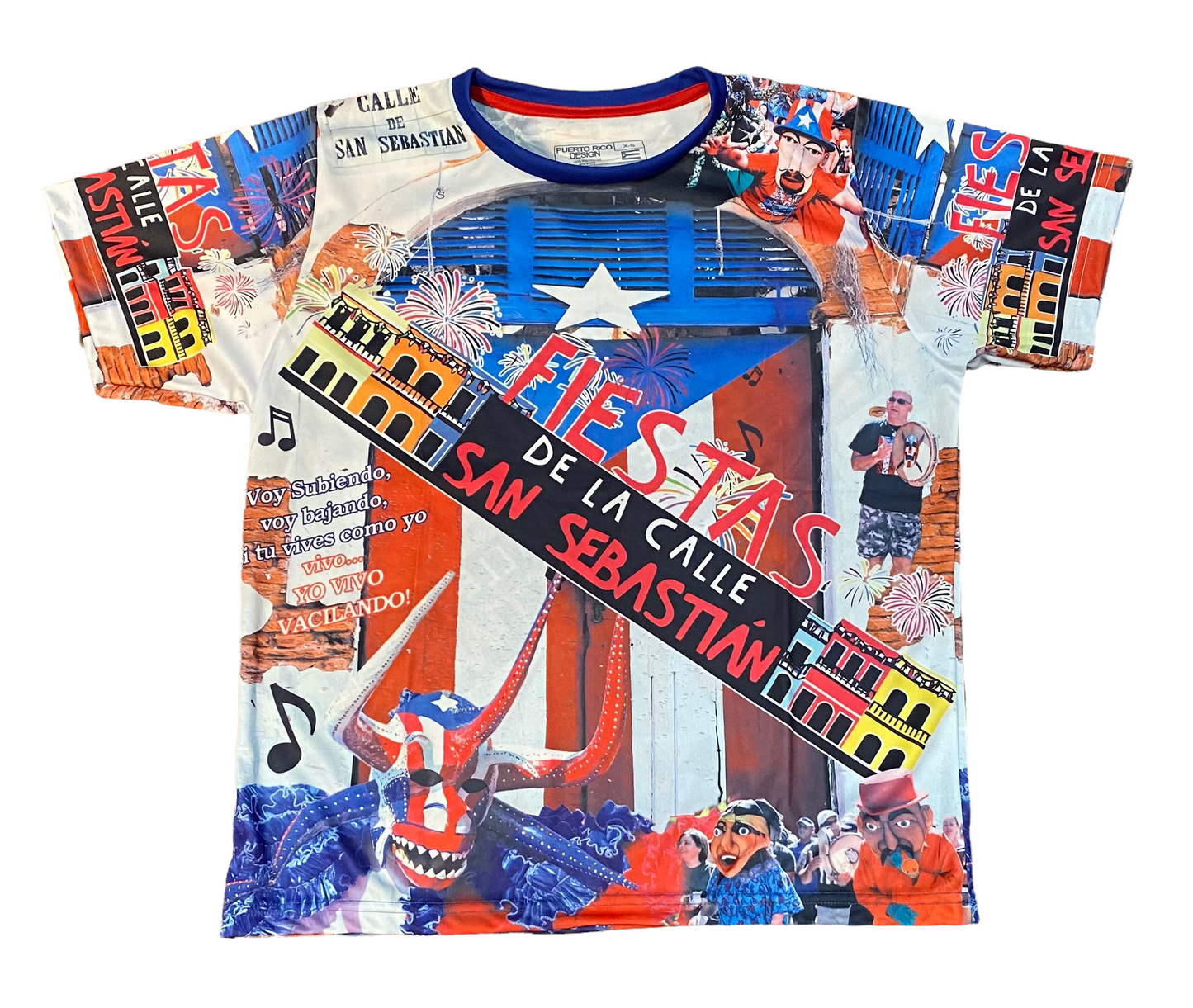 T shirt Fiesta Calle San Sebastián Puerto Rico