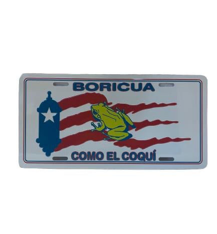 Puerto Rico souvenirs license plates