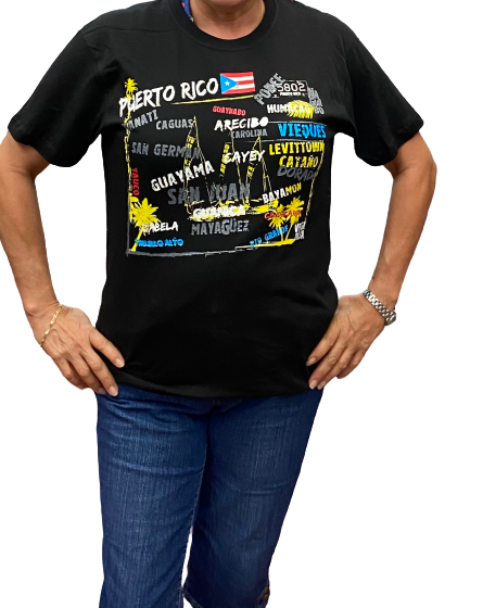Tee shirts Puerto Rico black collection
