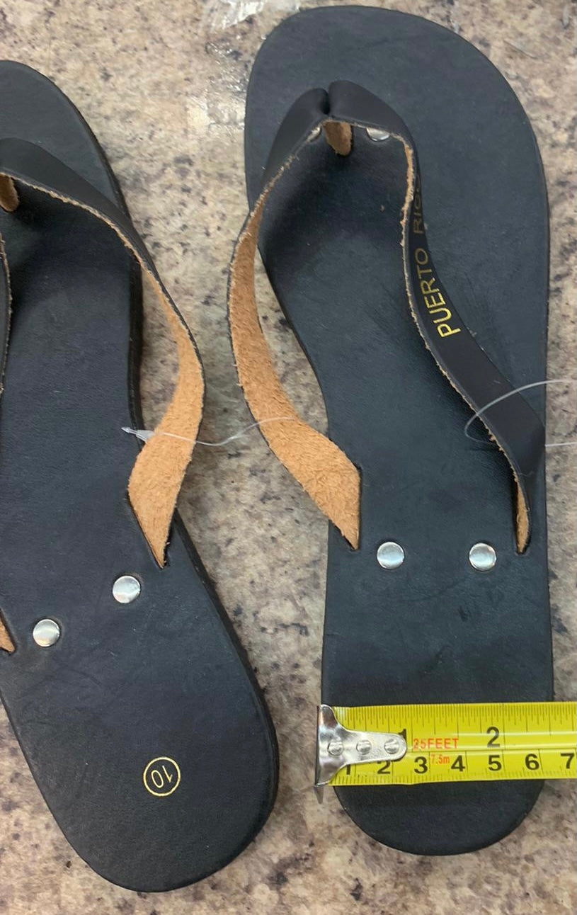 Puerto Rico Leather Sandals – Unisex Flip-Flops