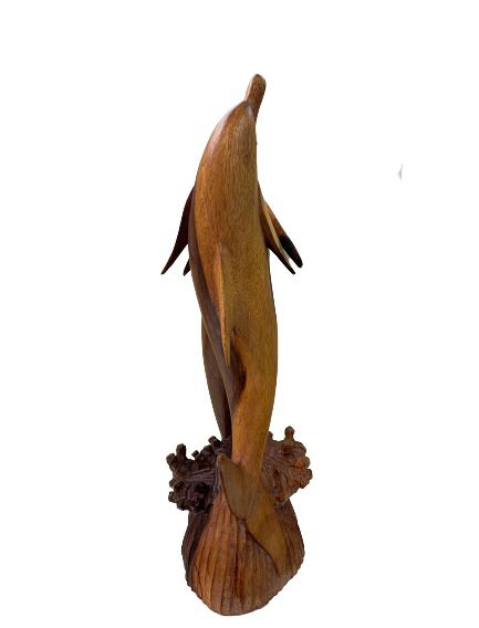 Wooden carved dolphin