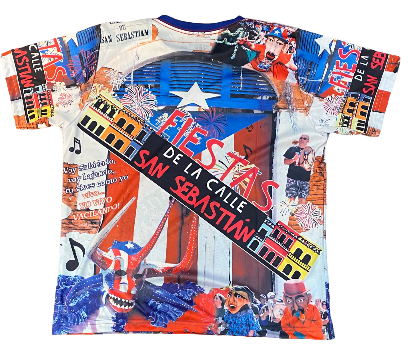 T shirt Fiesta Calle San Sebastián Puerto Rico