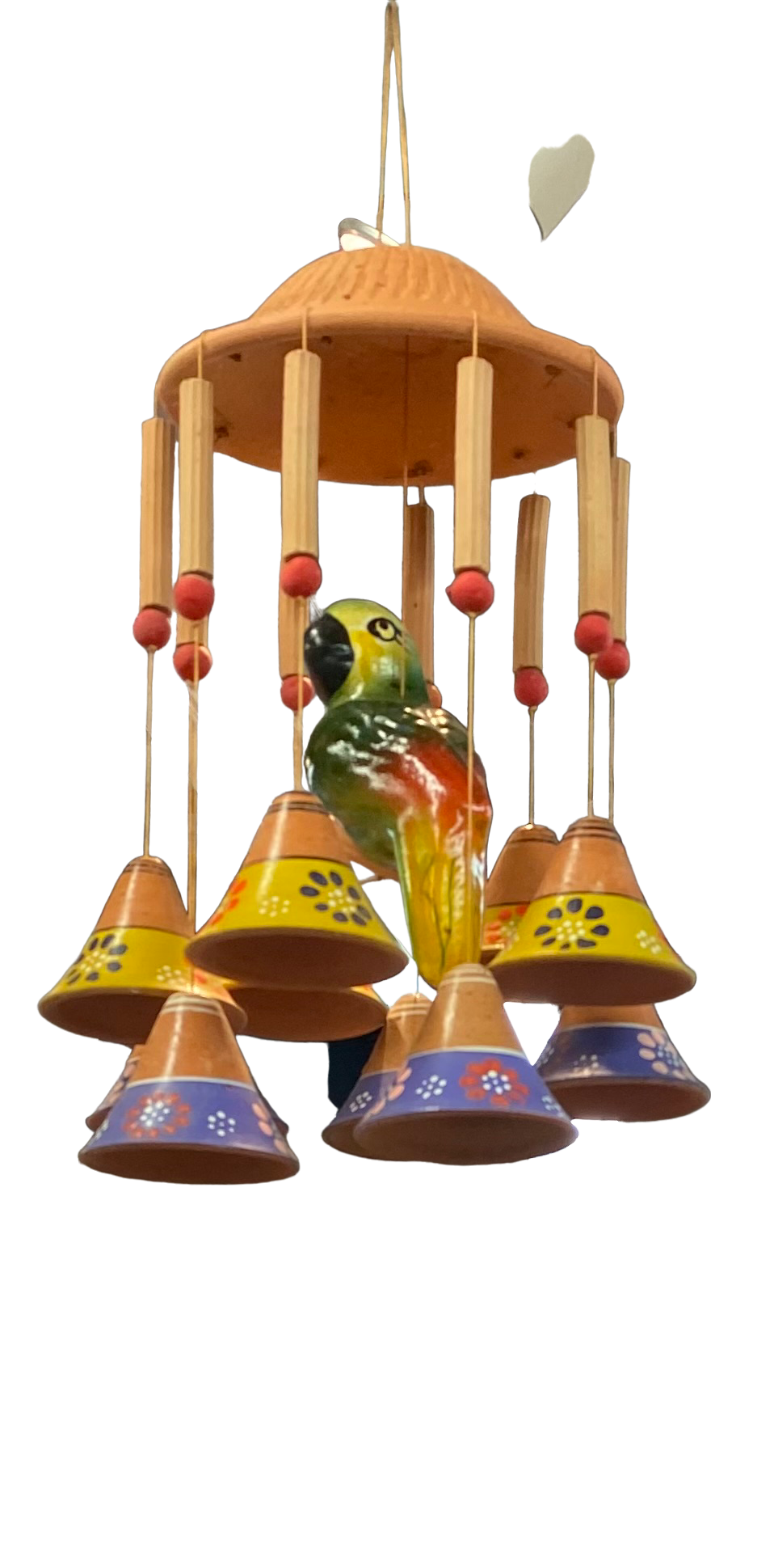 Ceramic bird wind chime