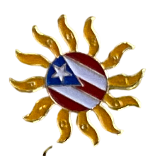 Puerto Rico souvenirs lapel pins