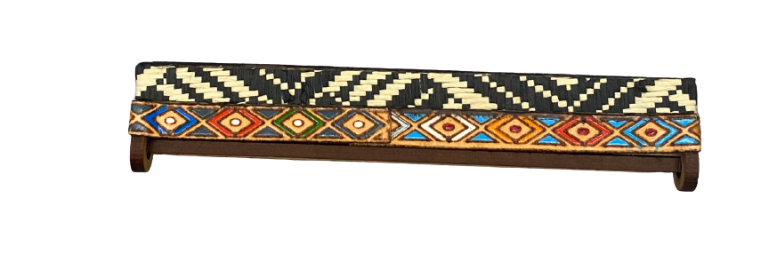 Leather box dominoes