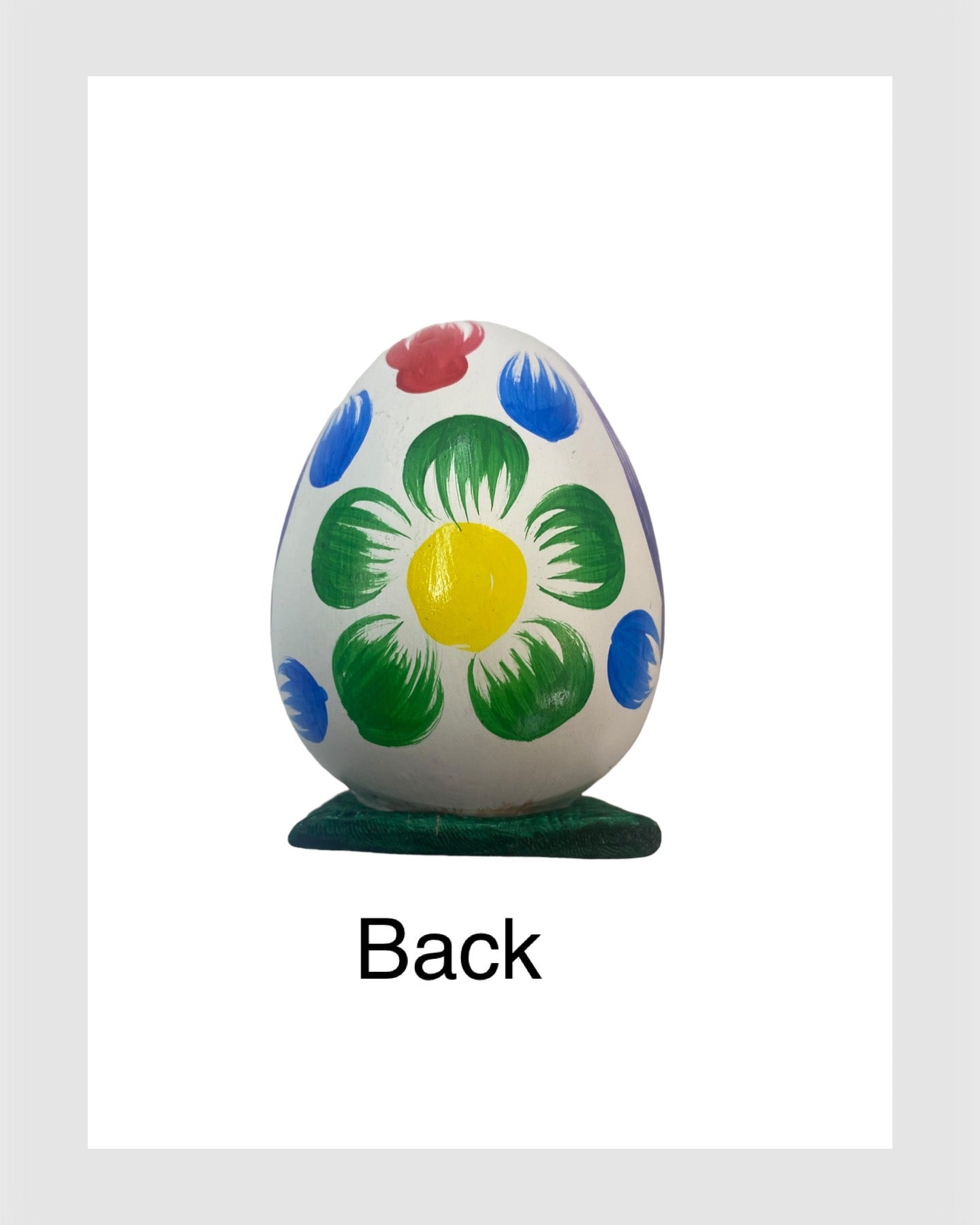 Sitting egg nativity ornament