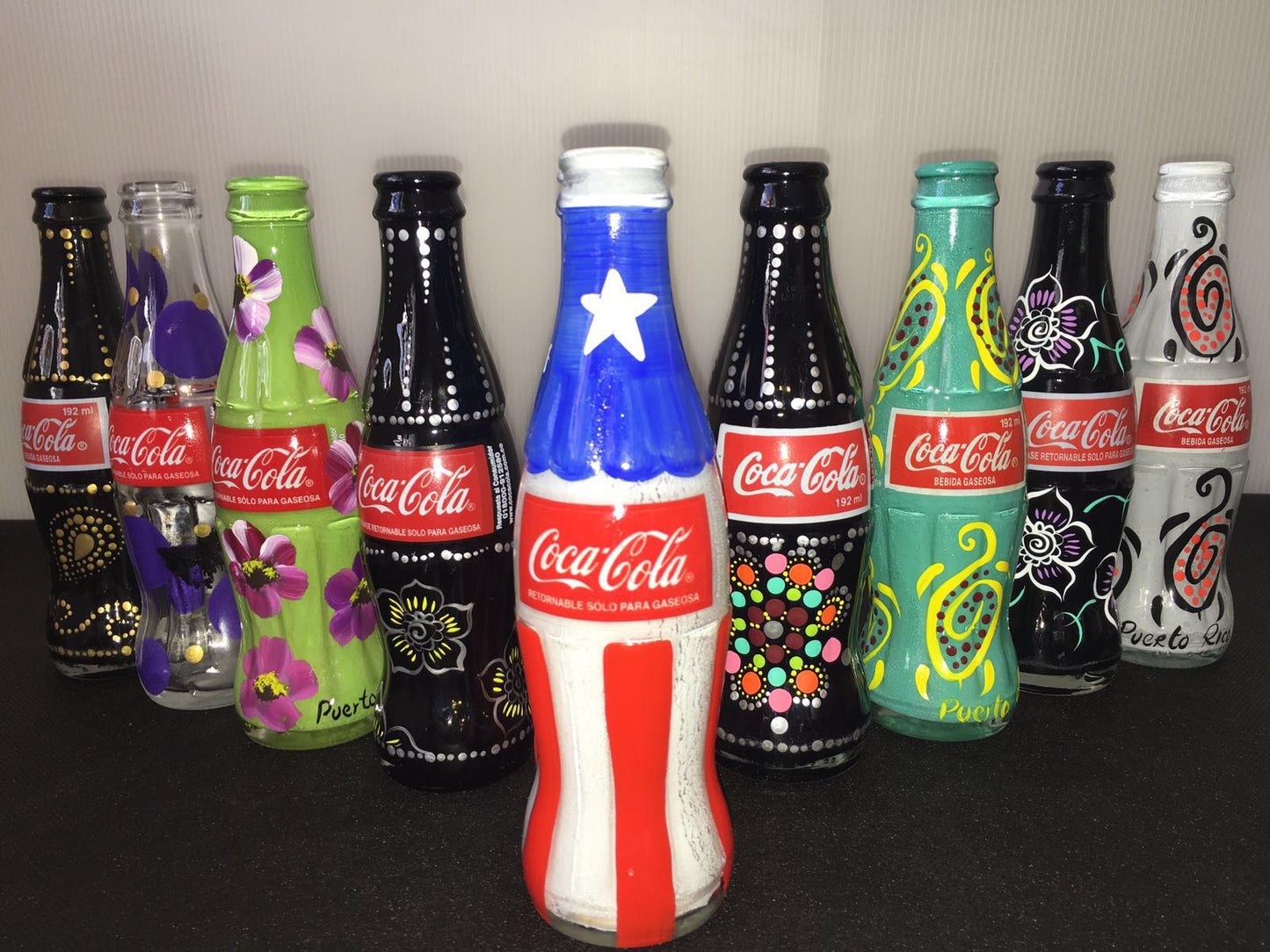 Painted Coca Cola bottle