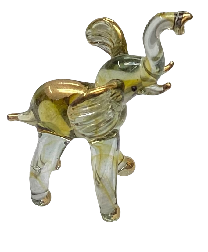 Glass elephants large