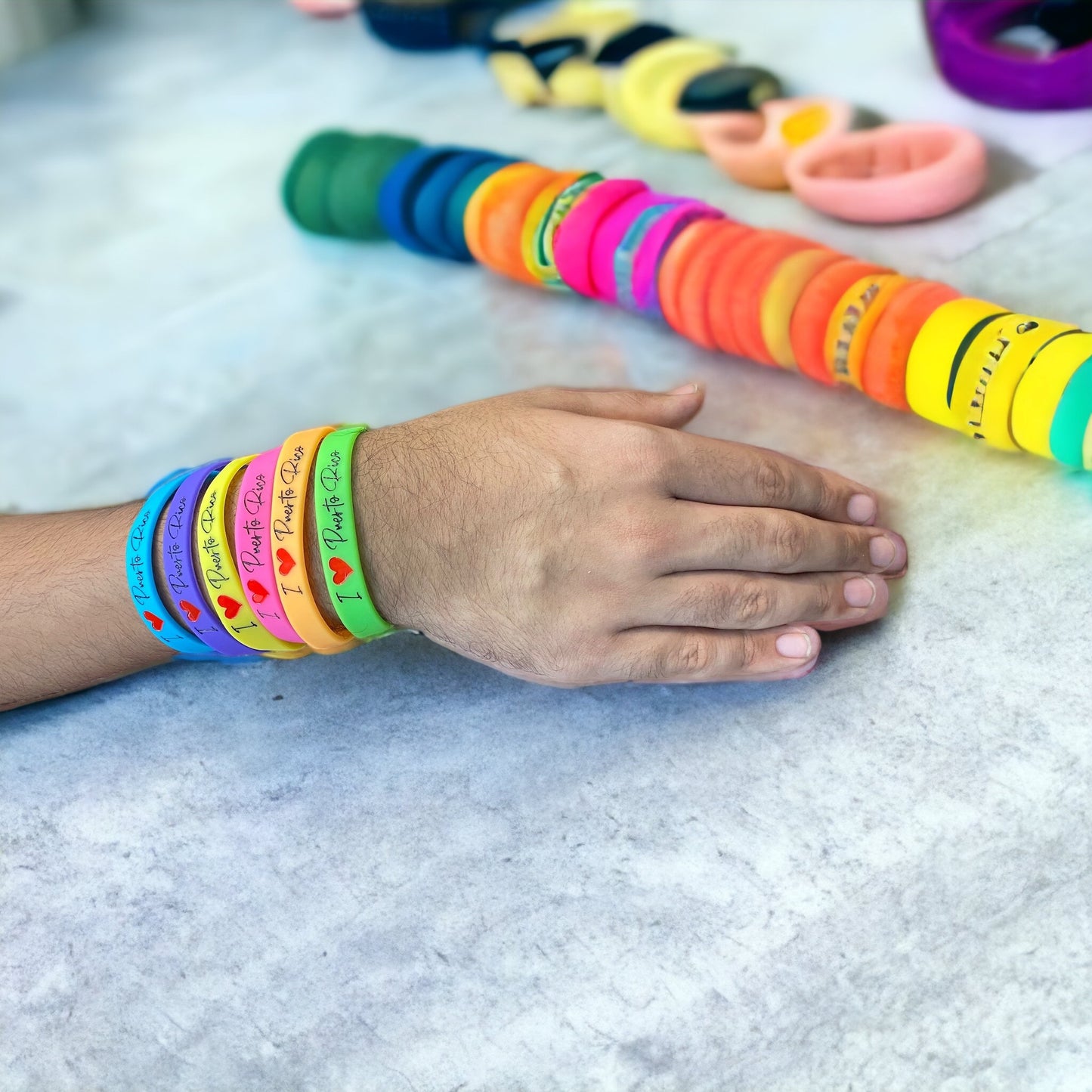 Rubber bracelet Puerto Rico