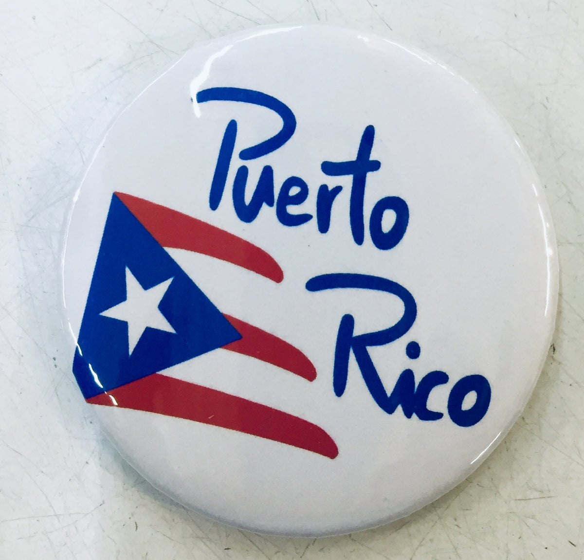 Round buttons souvenir Puerto Rico
