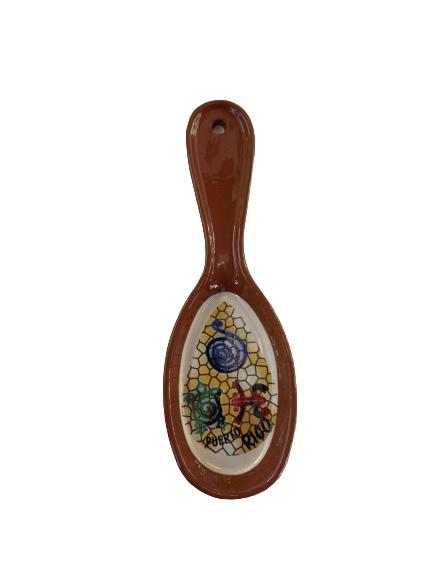 Ceramic spoon rest taino puerto rico