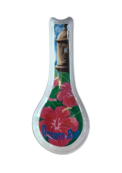 Resin spoon rest Amapola