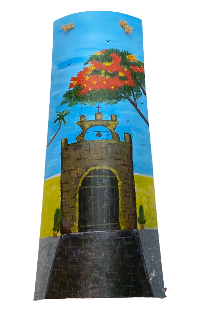 Original painted tejas 2