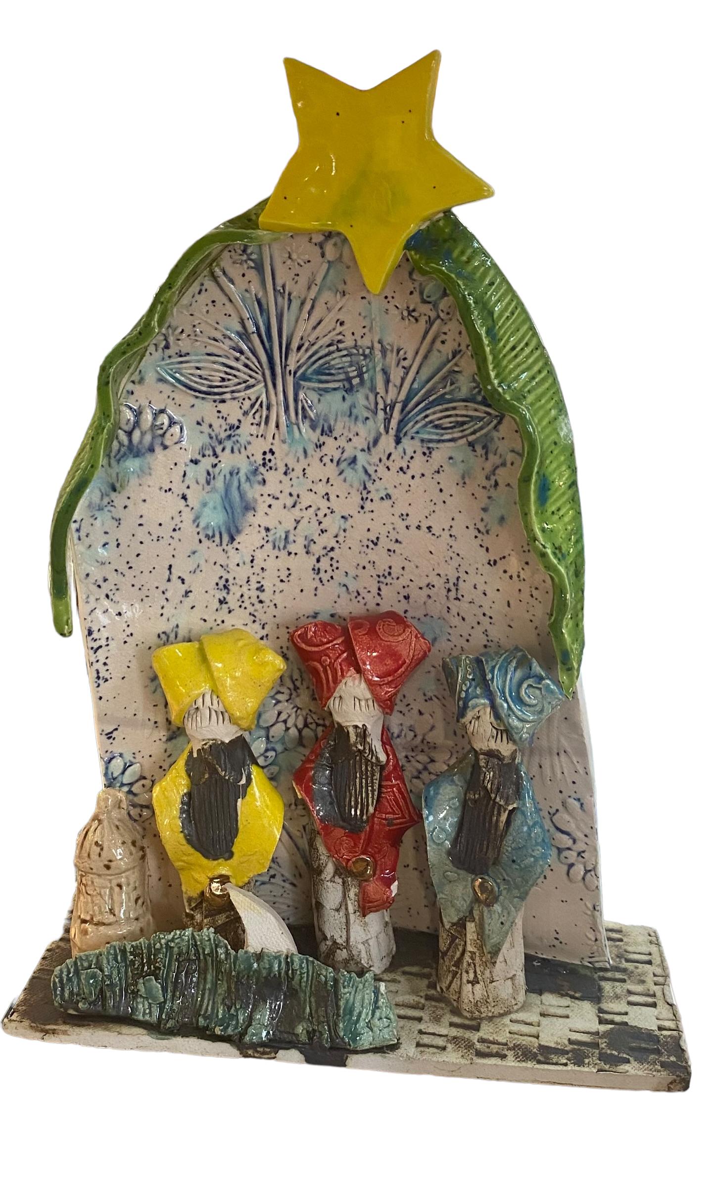 Ceramic three kings yellow star