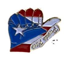 Puerto Rico souvenirs lapel pins