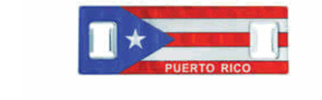 Metal magnets Puerto Rico bottle opener