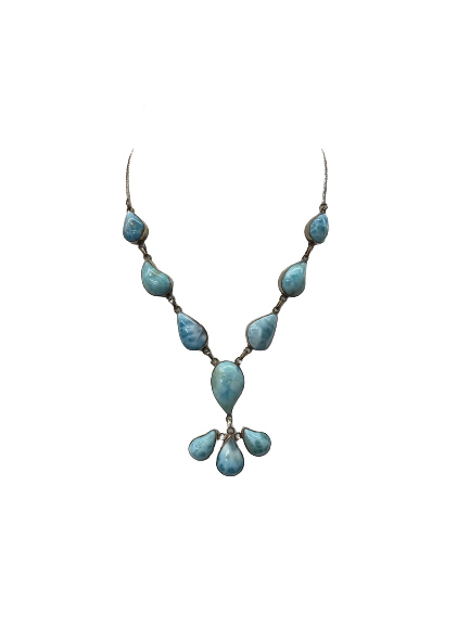 Larimar Necklace 3 drops