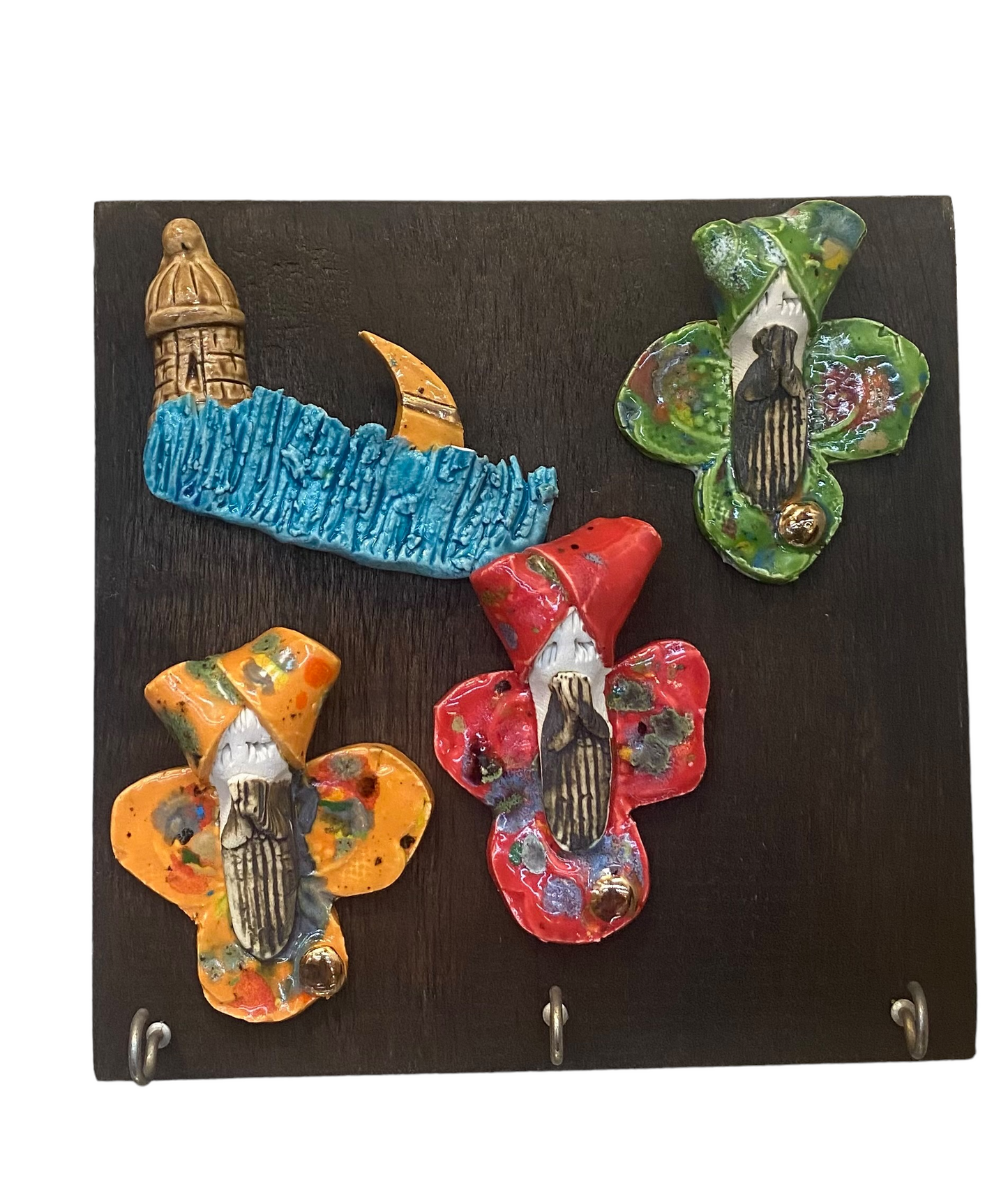 Ceramic three kings key holders