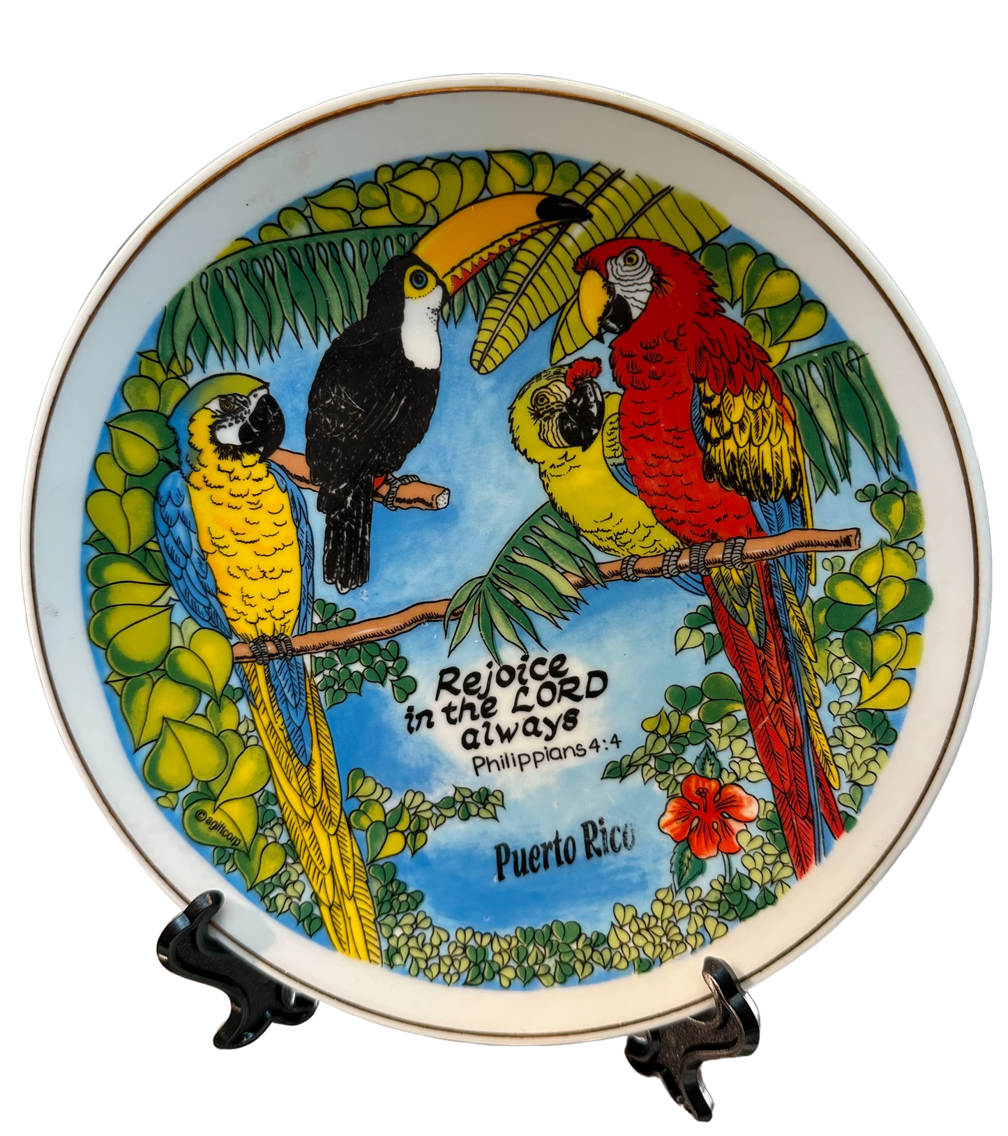 Ceramic Plate Puerto rico.