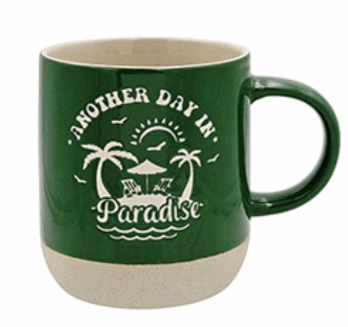 Ceramic carved mugs