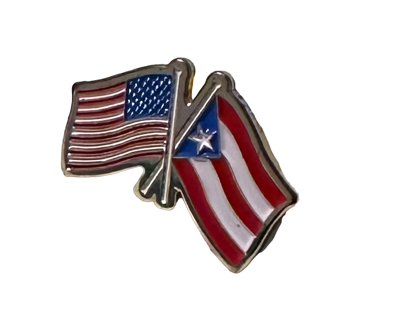 Puerto Rico souvenirs lapel pins