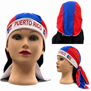 Puerto Rico Flag Durag Bandana/Flydanna Patriotic Headwrap