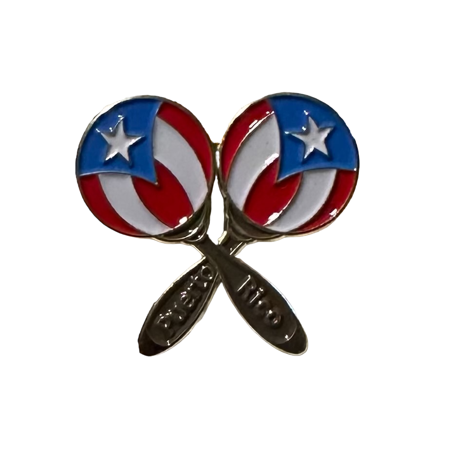 Puerto Rico souvenirs lapel pins